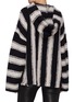 Back View - Click To Enlarge - AMIRI - Stripe bouclé knit oversized baja hoodie