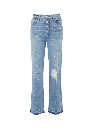Main View - Click To Enlarge - AMIRI - Glass crystal jeans