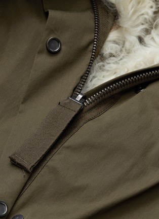 - YVES SALOMON ARMY - Shearling lined down puffer parka