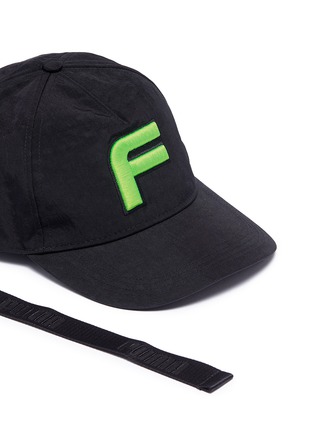 Detail View - Click To Enlarge - 10678 - 'F' embroidered baseball cap