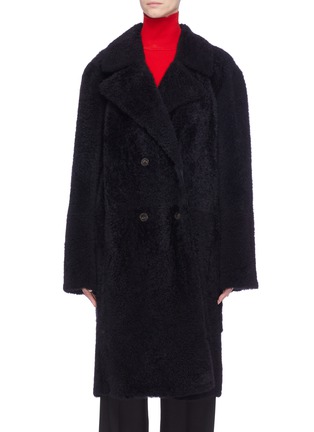Main View - Click To Enlarge - YVES SALOMON - Double breasted shearling coat