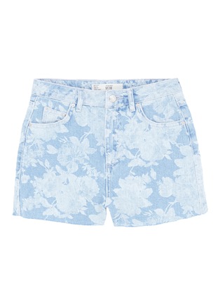Main View - Click To Enlarge - TOPSHOP - Floral print denim shorts