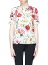 Main View - Click To Enlarge - - - Floral print silk charmeuse top