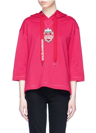 Main View - Click To Enlarge - - - 'Queen of Heart' patch hoodie