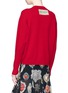 Back View - Click To Enlarge - - - 'Amore' heart appliqué oversized cashmere sweater