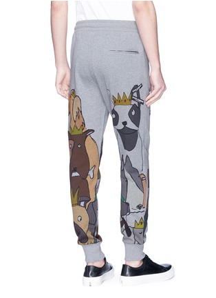 Back View - Click To Enlarge - - - Dog print sweatpants