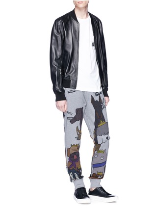 Figure View - Click To Enlarge - - - Dog print sweatpants