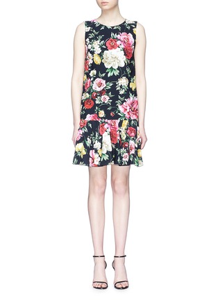 Main View - Click To Enlarge - - - Floral print cady A-line dress