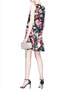 Figure View - Click To Enlarge - - - Floral print cady A-line dress