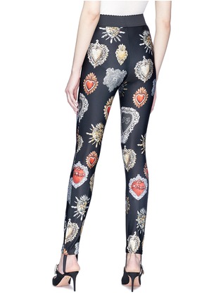 Back View - Click To Enlarge - - - Sacred heart print sitrrup leggings