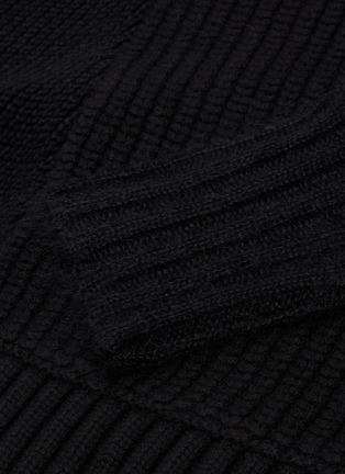  - T BY ALEXANDER WANG - Staggered hem mix knit sweater