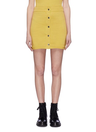 Main View - Click To Enlarge - T BY ALEXANDER WANG - Snap button front knit skirt