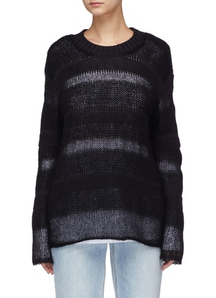 Main View - Click To Enlarge - T BY ALEXANDER WANG - Jersey underlay brushed sweater