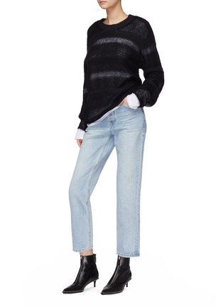 Figure View - Click To Enlarge - T BY ALEXANDER WANG - Jersey underlay brushed sweater