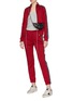 Figure View - Click To Enlarge - T BY ALEXANDER WANG - Logo tape sleeve track jacket