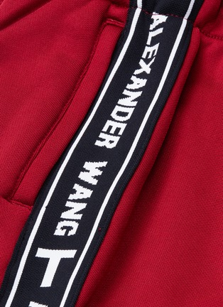 Detail View - Click To Enlarge - T BY ALEXANDER WANG - Logo tape outseam track pants
