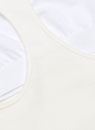 Detail View - Click To Enlarge - T BY ALEXANDER WANG - T-shirt layered racerback tank dress