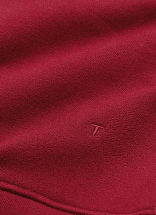 Detail View - Click To Enlarge - T BY ALEXANDER WANG - Cap sleeve hoodie tunic dress