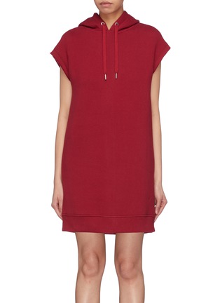 Main View - Click To Enlarge - T BY ALEXANDER WANG - Cap sleeve hoodie tunic dress
