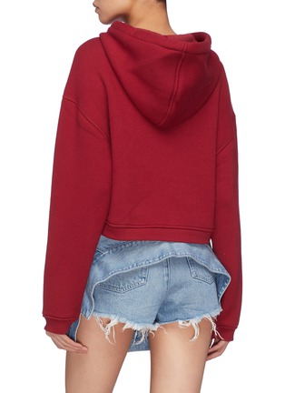 Back View - Click To Enlarge - T BY ALEXANDER WANG - Drawstring hoodie