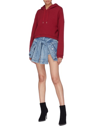 Figure View - Click To Enlarge - T BY ALEXANDER WANG - Drawstring hoodie