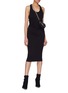 Figure View - Click To Enlarge - T BY ALEXANDER WANG - Ruched panel racerback tank dress