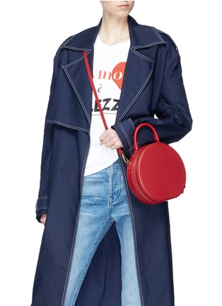 Front View - Click To Enlarge - MANSUR GAVRIEL - 'Circle' leather crossbody bag