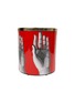 Main View - Click To Enlarge - FORNASETTI - Mani paper basket – Black/White/Red