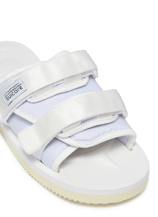 Detail View - Click To Enlarge - SUICOKE - 'MOTO-Cab' strappy band slide sandals