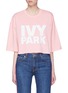 Main View - Click To Enlarge - IVY PARK - Logo print cropped T-shirt