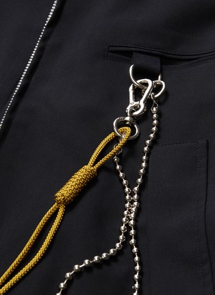  - SONG FOR THE MUTE - 'Stack' photographic print rope chain coach jacket