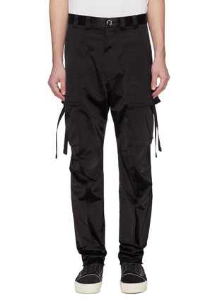Main View - Click To Enlarge - SONG FOR THE MUTE - Satin cargo pants