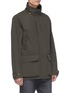 Detail View - Click To Enlarge - THE WORKERS CLUB - Detachable hood H2O Protector canvas shell jacket