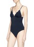 Figure View - Click To Enlarge - STELLA MCCARTNEY - 'Sky Captain' scalloped broderie anglaise one-piece swimsuit