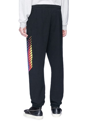 Back View - Click To Enlarge - ALEXANDER WANG - AWG' stripe outseam sweatpants