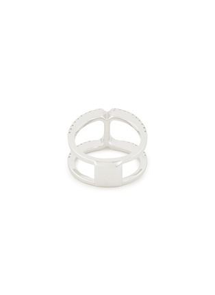 Figure View - Click To Enlarge - LC COLLECTION JEWELLERY - Art Deco' diamond 18k white gold cutout ring