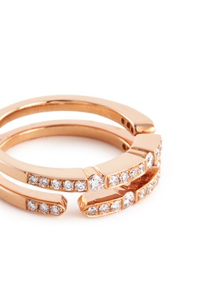 Detail View - Click To Enlarge - LC COLLECTION JEWELLERY - Diamond 18k rose gold eternity ring