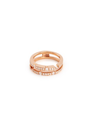 Main View - Click To Enlarge - LC COLLECTION JEWELLERY - Diamond 18k rose gold eternity ring