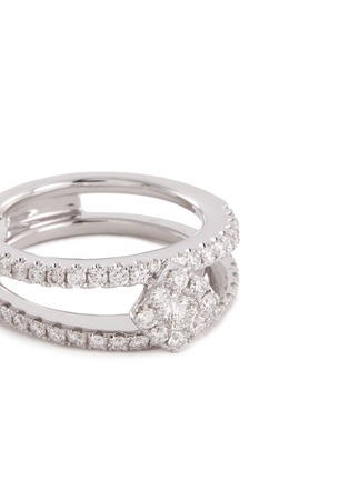 Detail View - Click To Enlarge - LC COLLECTION JEWELLERY - Diamond 18k white gold ring