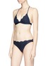 Figure View - Click To Enlarge - STELLA MCCARTNEY - 'Sky Captain' scalloped halterneck bikini top