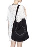 Front View - Click To Enlarge - STELLA MCCARTNEY - Swan print beach tote
