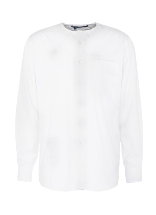 Main View - Click To Enlarge - ATELIER & REPAIRS - Reversed patch unisex cotton shirt