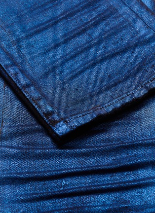  - AMIRI - Foil denim ripped skinny jeans