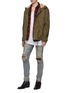Figure View - Click To Enlarge - AMIRI - 'MX1' bandana patch ripped skinny jeans