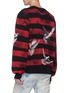 Back View - Click To Enlarge - AMIRI - Dove textured print stripe sweatshirt