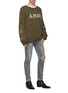 Figure View - Click To Enlarge - AMIRI - 'Artist' paint splatter ripped skinny jeans