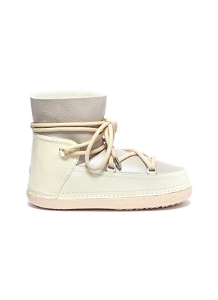 Main View - Click To Enlarge - INUIKII - 'Gloss' water resistant lambskin shearling sneaker boots