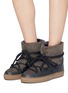 Figure View - Click To Enlarge - INUIKII - 'Classic' lambskin shearling sneaker boots