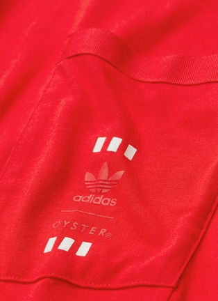  - ADIDAS X OYSTER HOLDINGS - '48 Hour' logo print chest pocket T-shirt