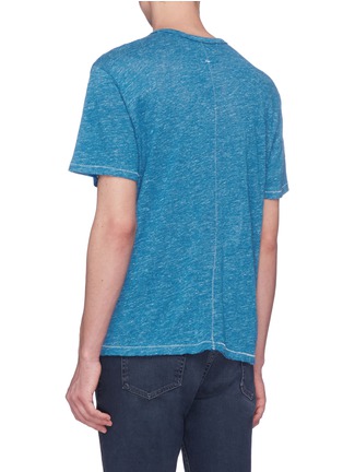 Back View - Click To Enlarge - RAG & BONE - 'Owen' chest pocket linen T-shirt